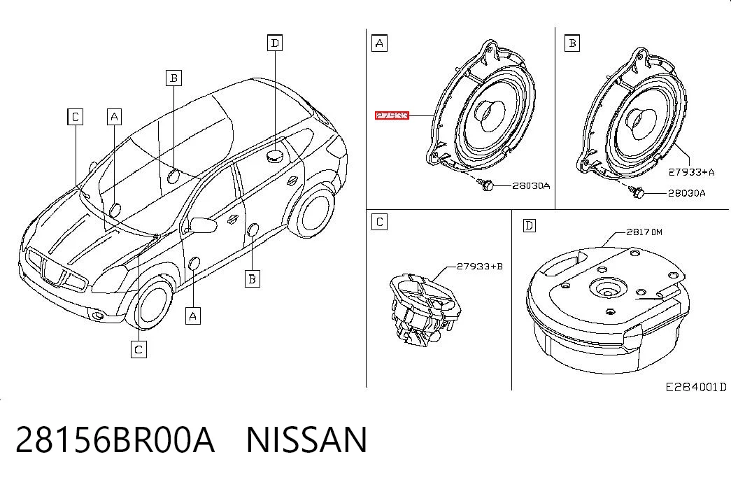 28156BR00A Nissan/Infiniti