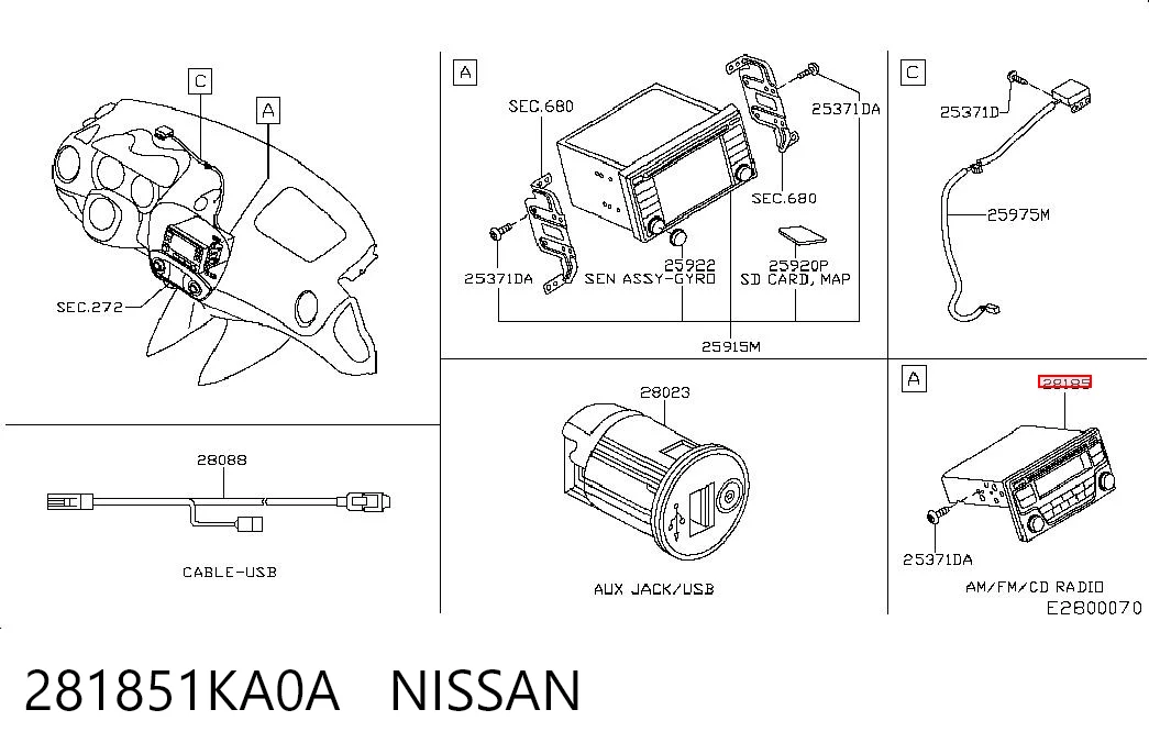 Comprar Radio AM/FM Nissan JUKE F15 a bajo precio