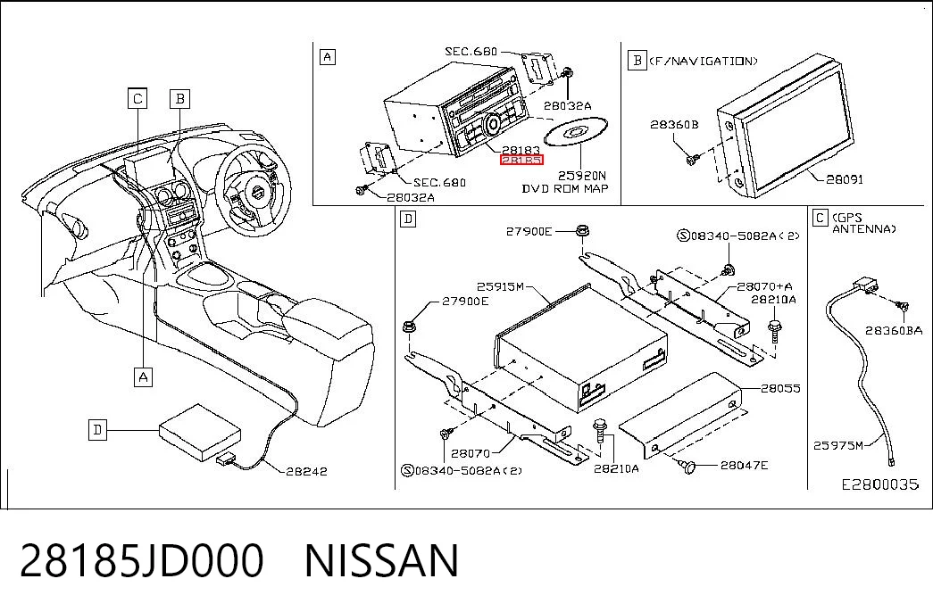 28185JD000 Nissan/Infiniti