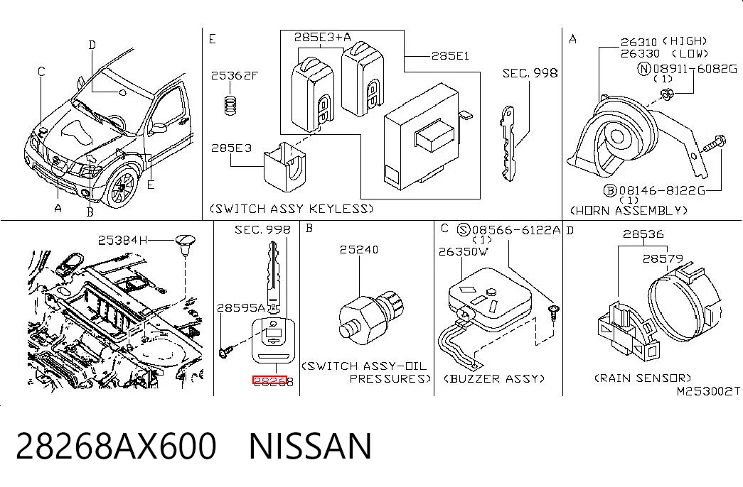 28268AX600 Nissan/Infiniti