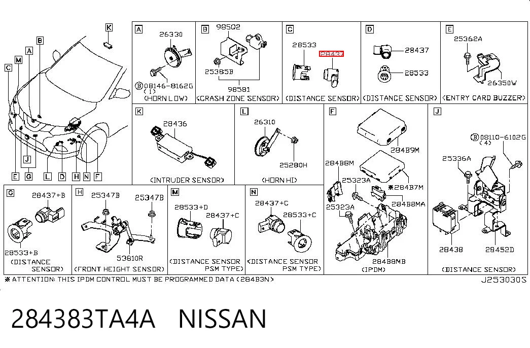 284383TA4A Nissan/Infiniti