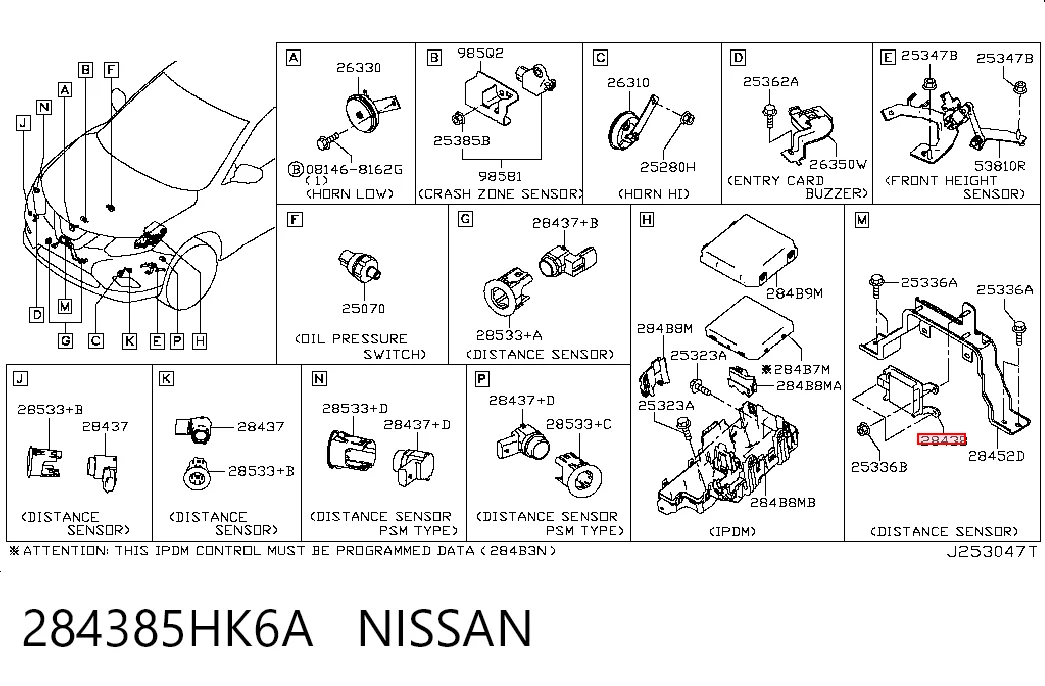 284385HK6A Nissan/Infiniti Módulo de crucero