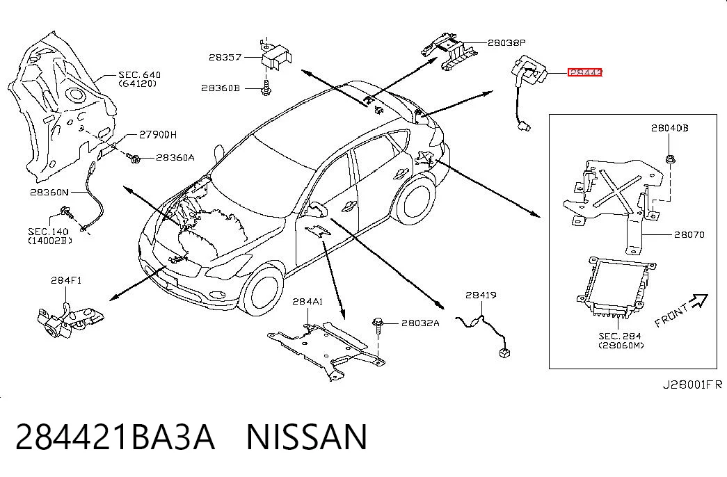 284421BA3A Nissan/Infiniti