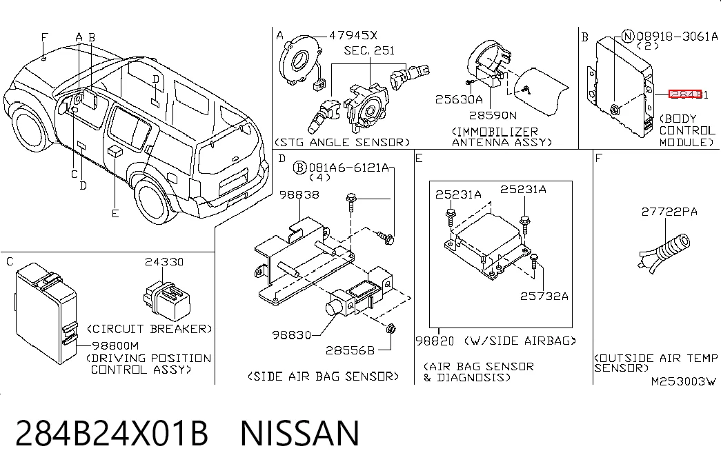 284B24X01B Nissan/Infiniti