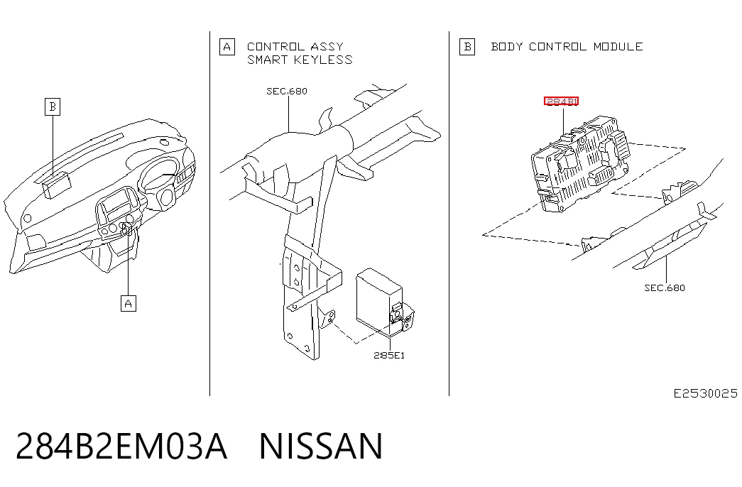 Módulo de confort para Nissan Micra C+C III K12