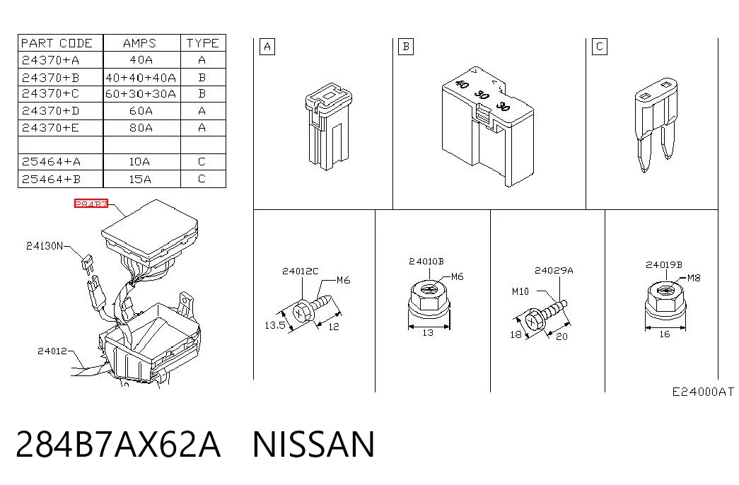 284B7AX62A Nissan/Infiniti