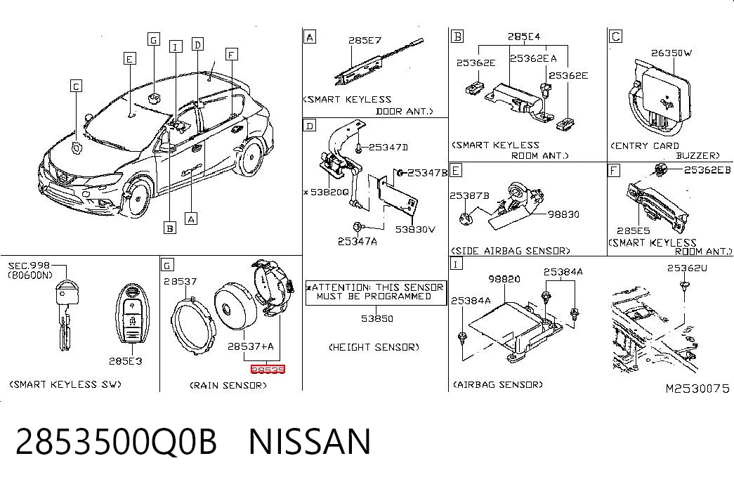 2853500Q0B Nissan/Infiniti