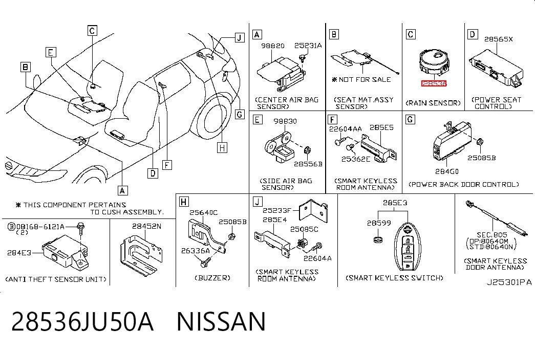  Sensor de lluvia Nissan X-Trail 
