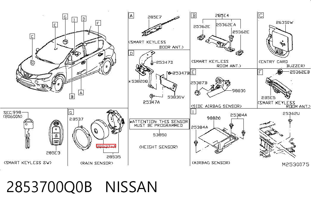 2853700Q0B Nissan/Infiniti