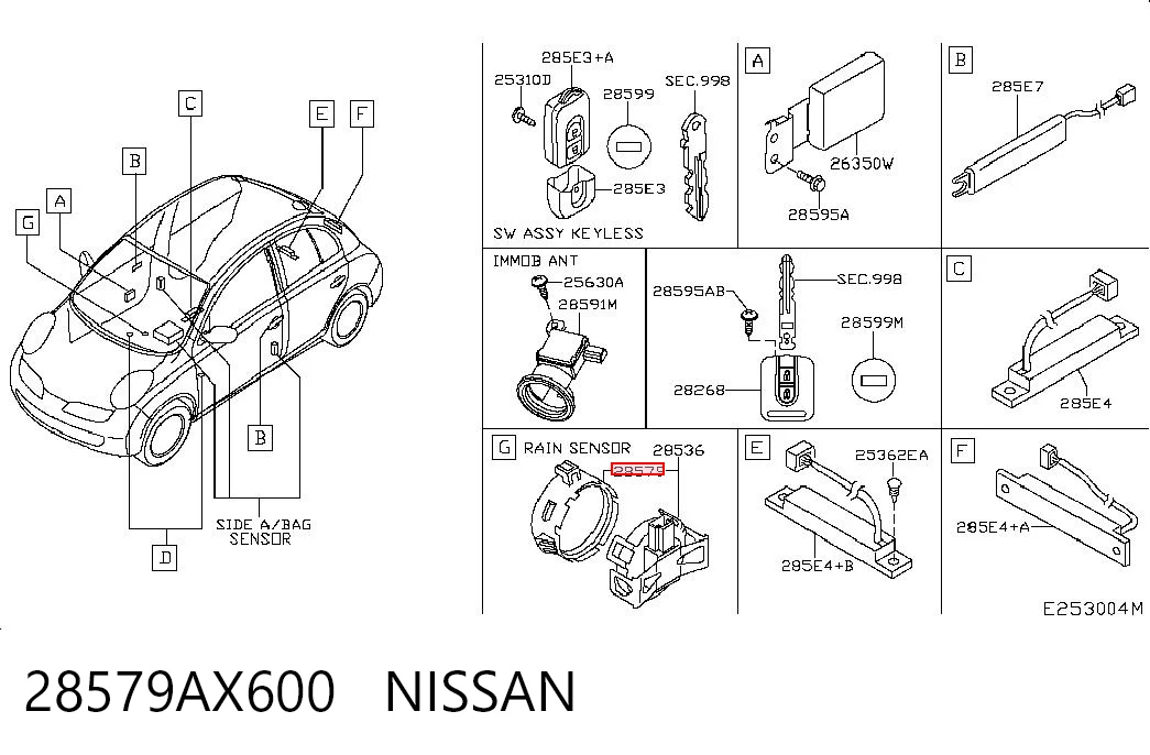 28579AX600 Nissan/Infiniti