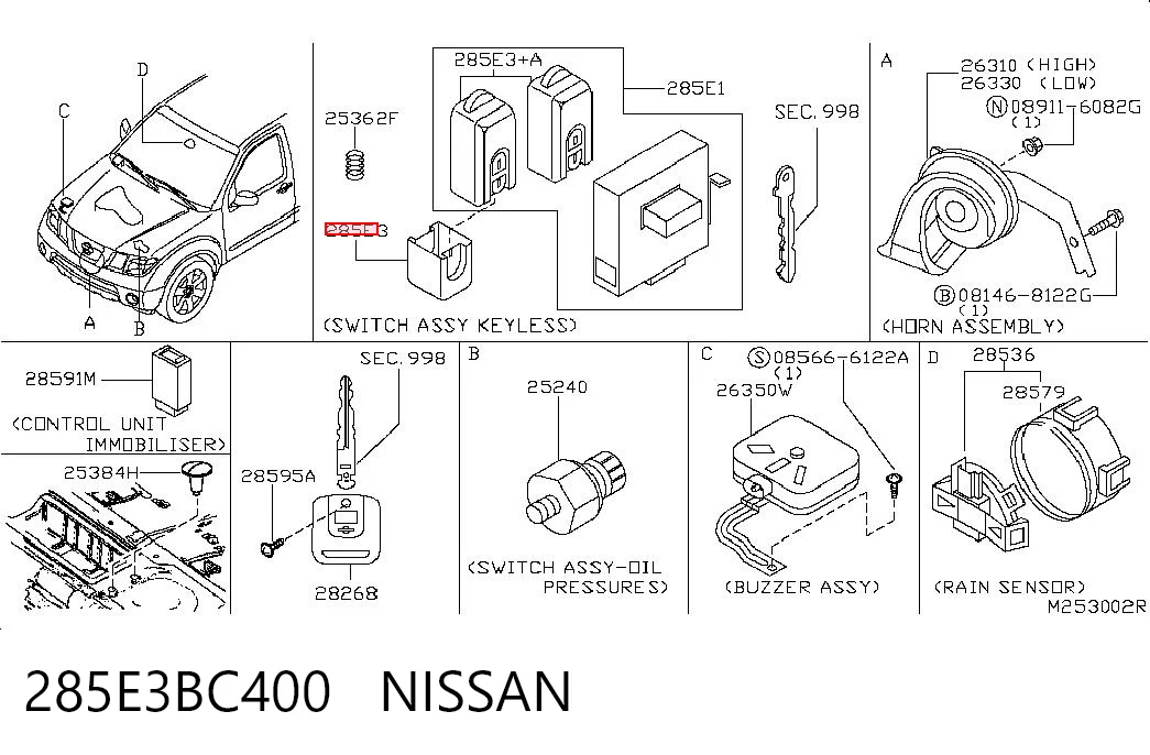 285E3BC400 Nissan/Infiniti
