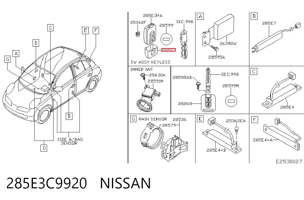 285E3C9920 Nissan/Infiniti