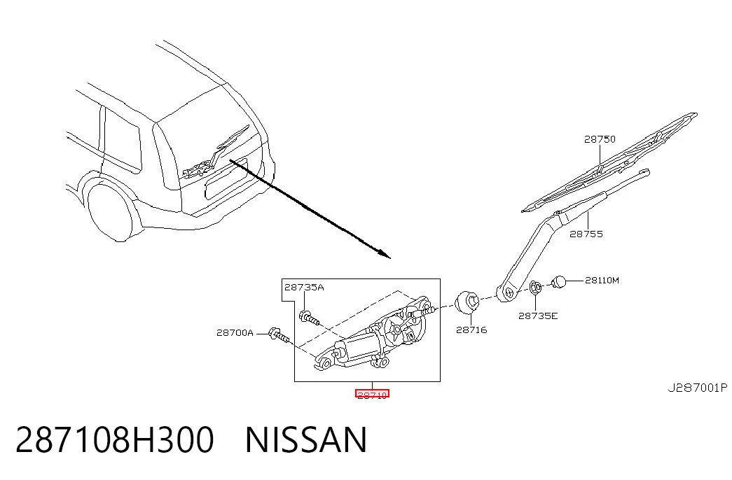287108H300 Nissan/Infiniti