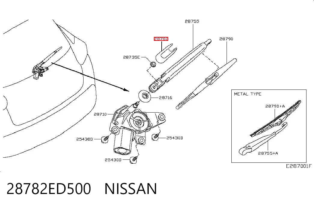 28782ED500 Nissan/Infiniti