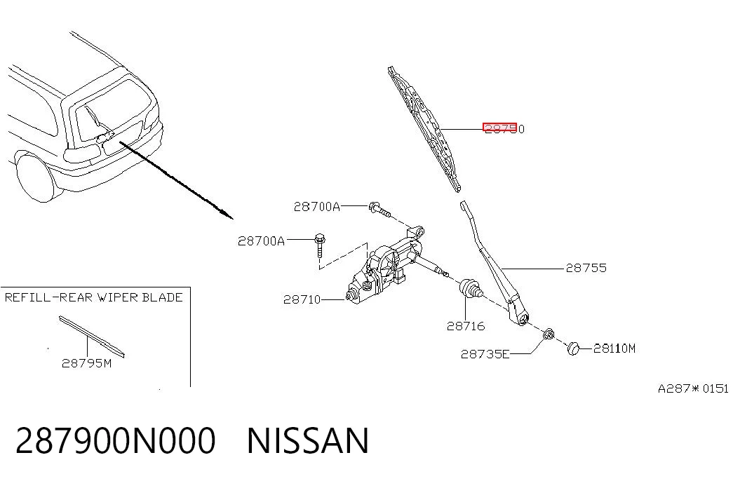 287900N000 Nissan/Infiniti