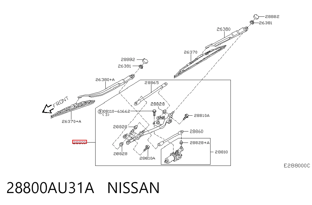 Comprar Varilla de limpiaparabrisas Nissan Primera  P12