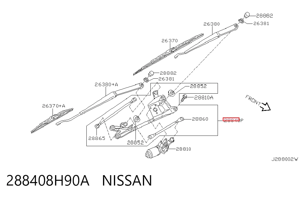 Comprar Varilla de limpiaparabrisas Nissan X-Trail  T30