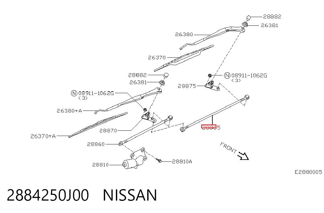 2884250J00 Nissan/Infiniti