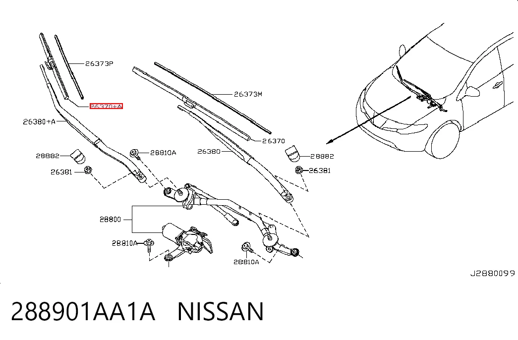 288901AA1A Nissan/Infiniti