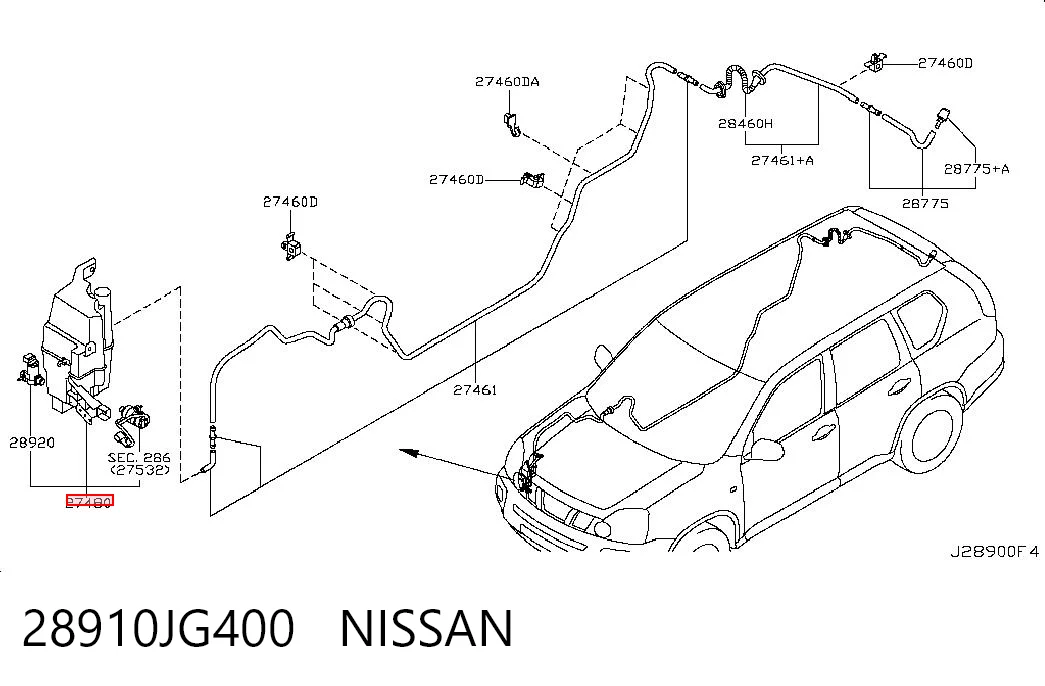 Comprar Depósito de líquido limpiaparabrisas Nissan X-Trail  T31 a bajo precio