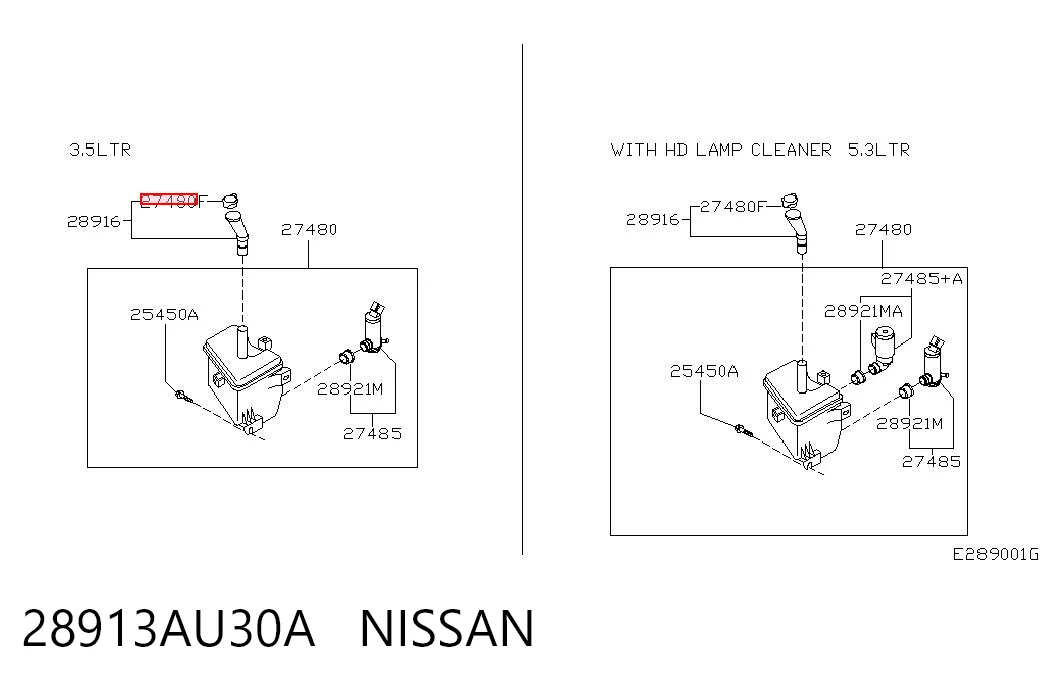 Comprar Tapa del depósito del limpiaparabrisas Nissan Primera P12 a bajo precio