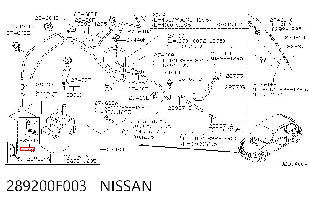 289200F003 Nissan/Infiniti