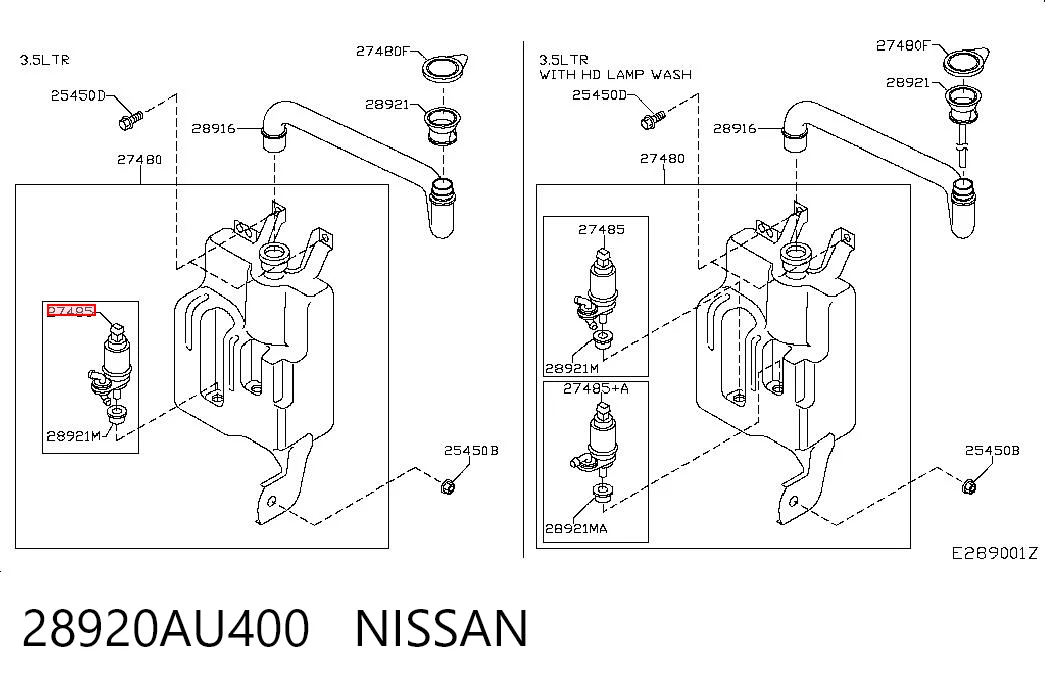 28920AU400 Nissan/Infiniti