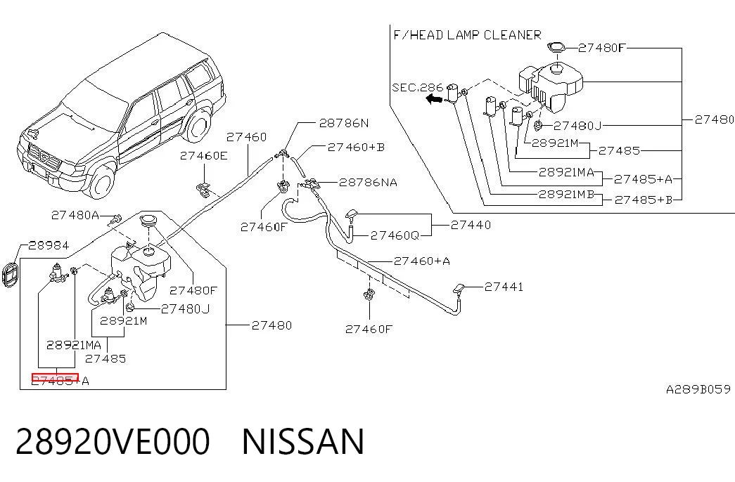 28920VE000 Nissan/Infiniti