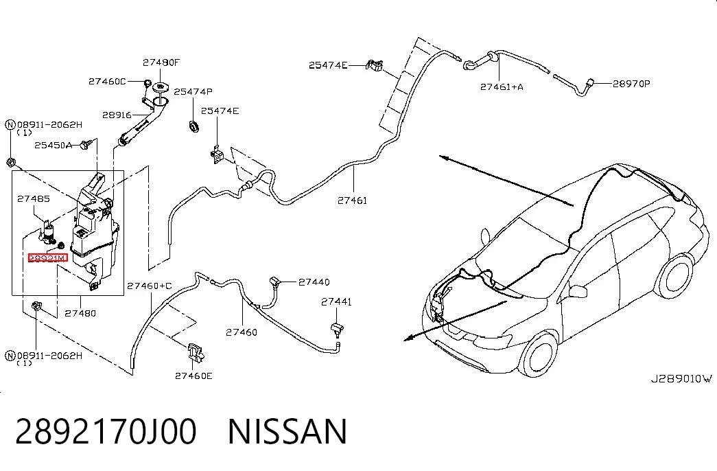 2892170J00 Nissan/Infiniti