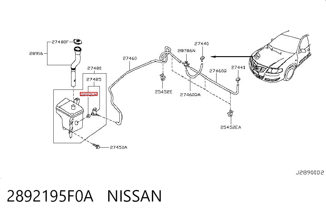 2892195F0A Nissan/Infiniti