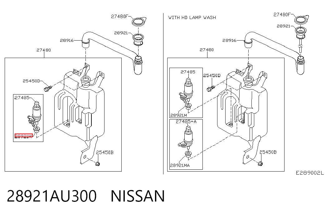 28921AU300 Nissan/Infiniti