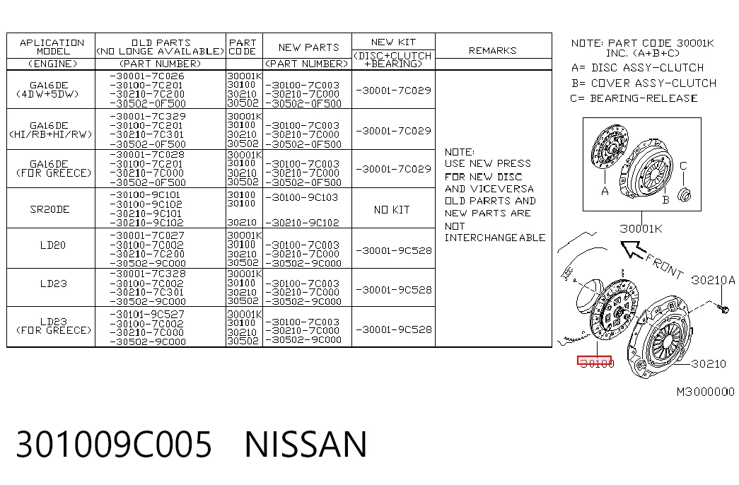  Disco de embrague Nissan Vanette 