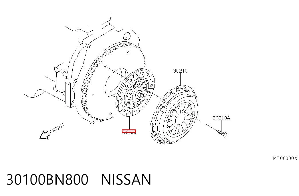Disco de embrague para Nissan X-Trail  T30