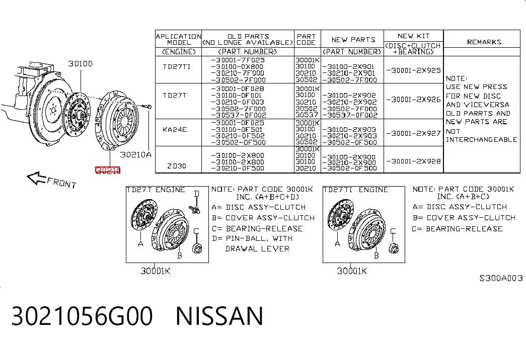 3021056G00 Nissan/Infiniti