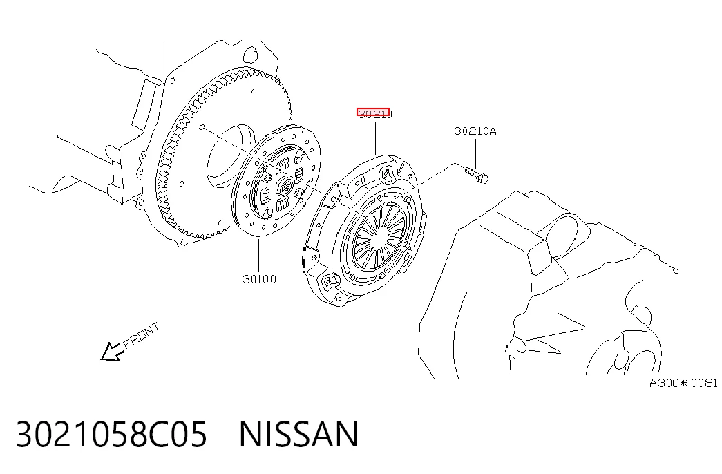 Plato de presión de embrague para Nissan Micra K10