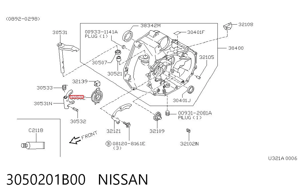 Cojinete de embrague para Nissan Micra K10