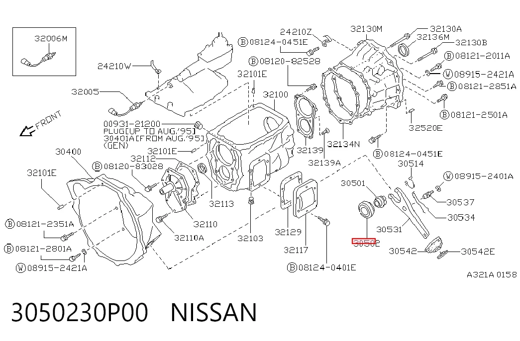 Cojinete de embrague para Nissan Patrol Y62