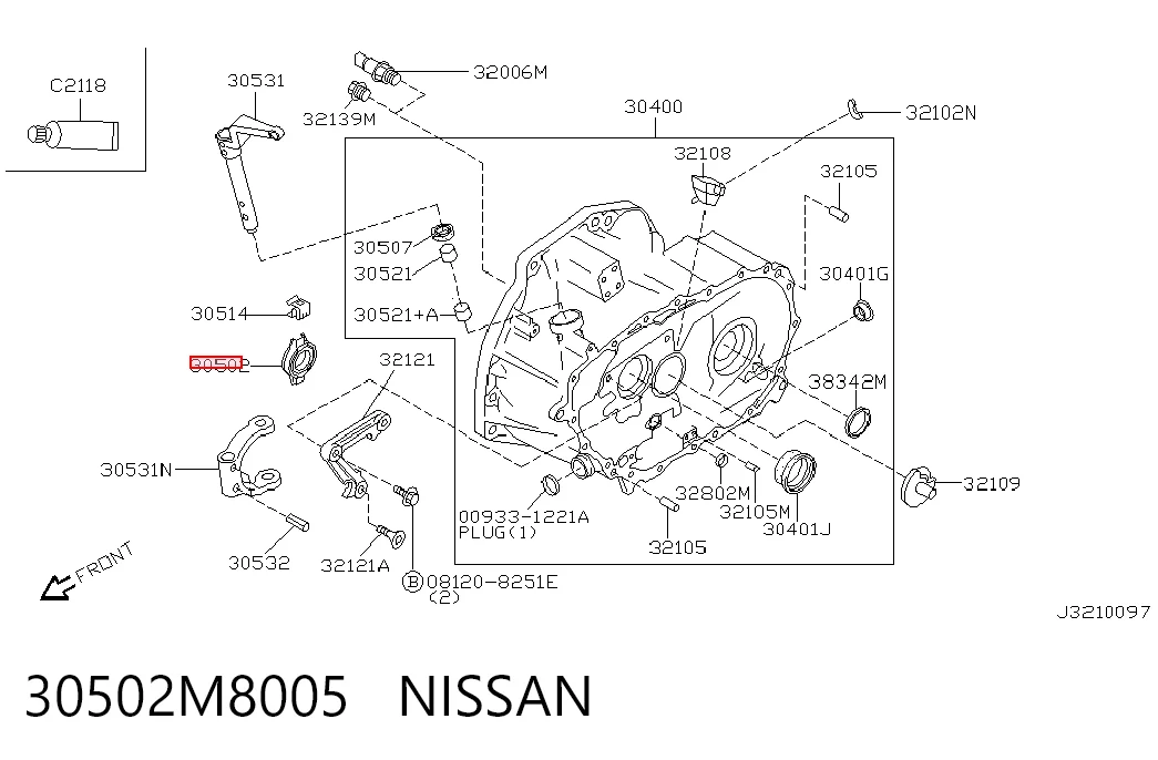 Rodamiento de embrague Nissan Sunny I (B11)