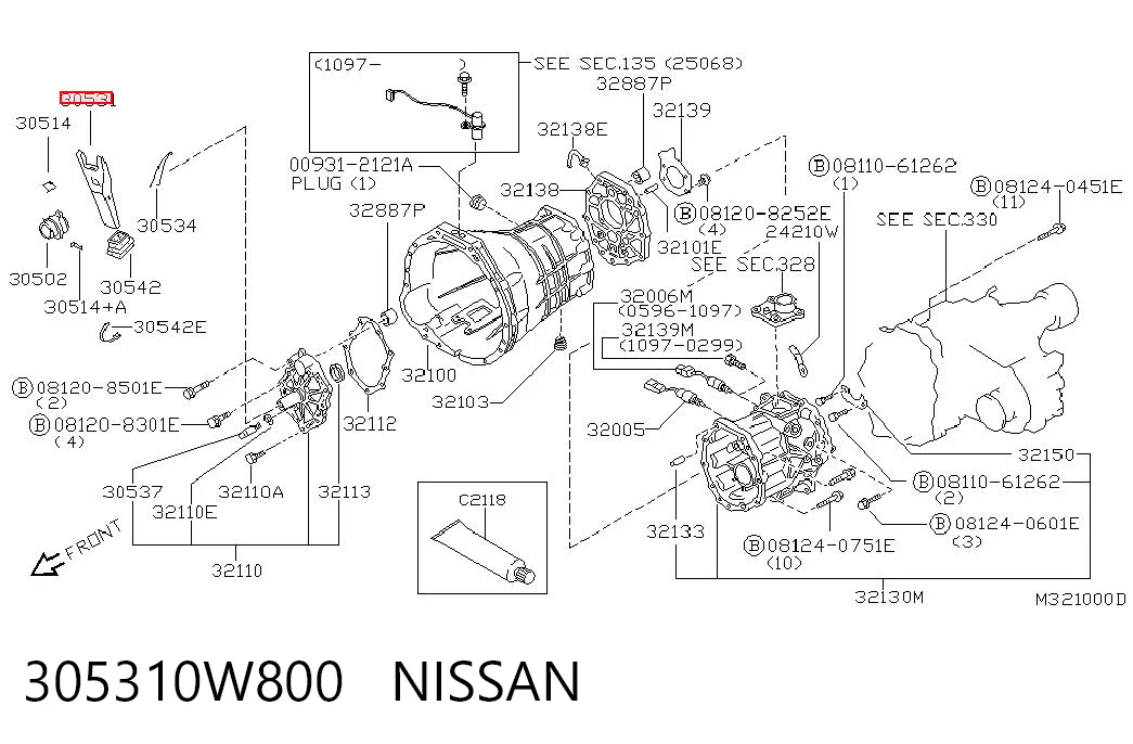 Horquilla de embrague Nissan Terrano II SUV (R20) (1993 - 2006) precio, desde 26,60 EUR