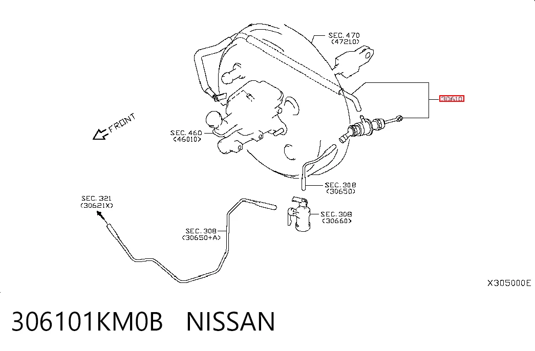 Cilindro maestro de clutch para Nissan Tiida  C11X