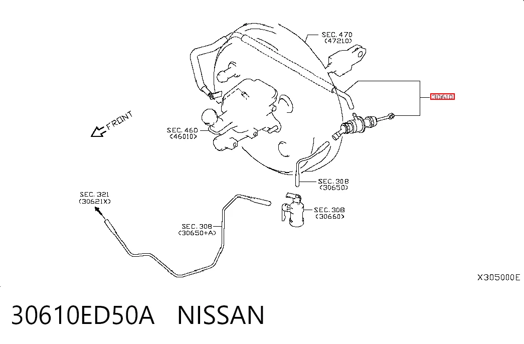 Cilindro maestro de clutch Nissan Tiida  (2004-2014)