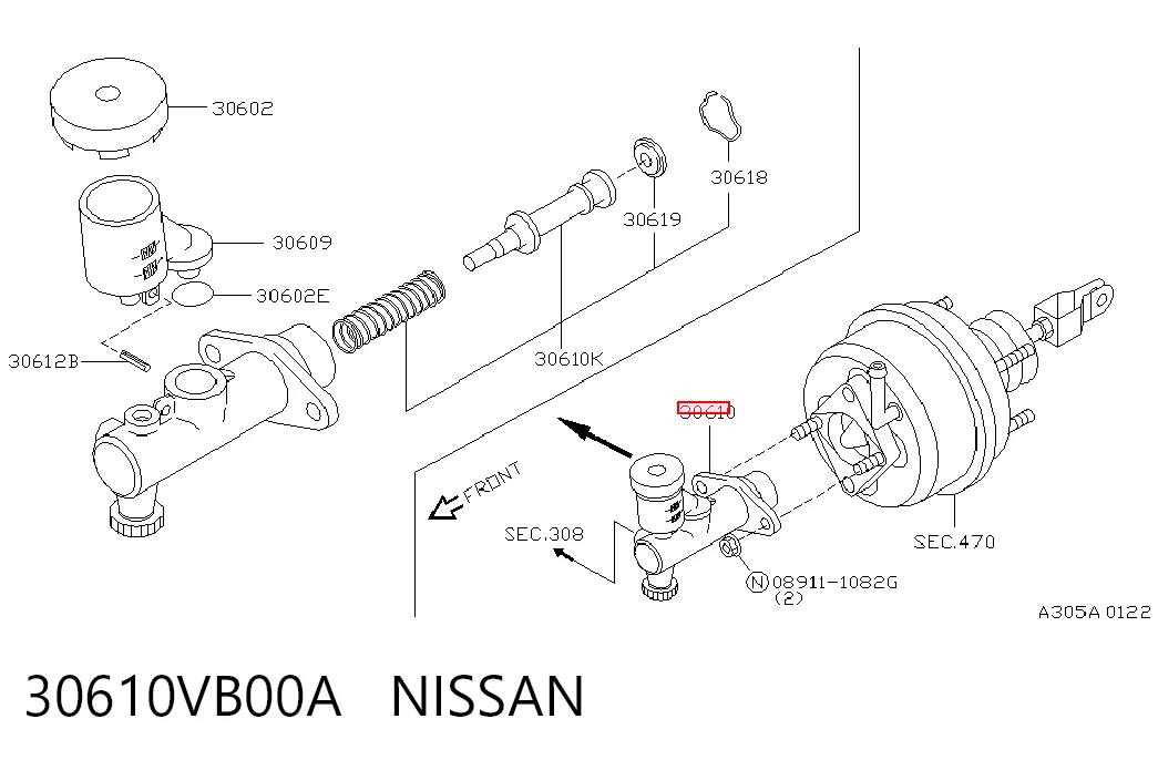 30610VB00A Nissan/Infiniti