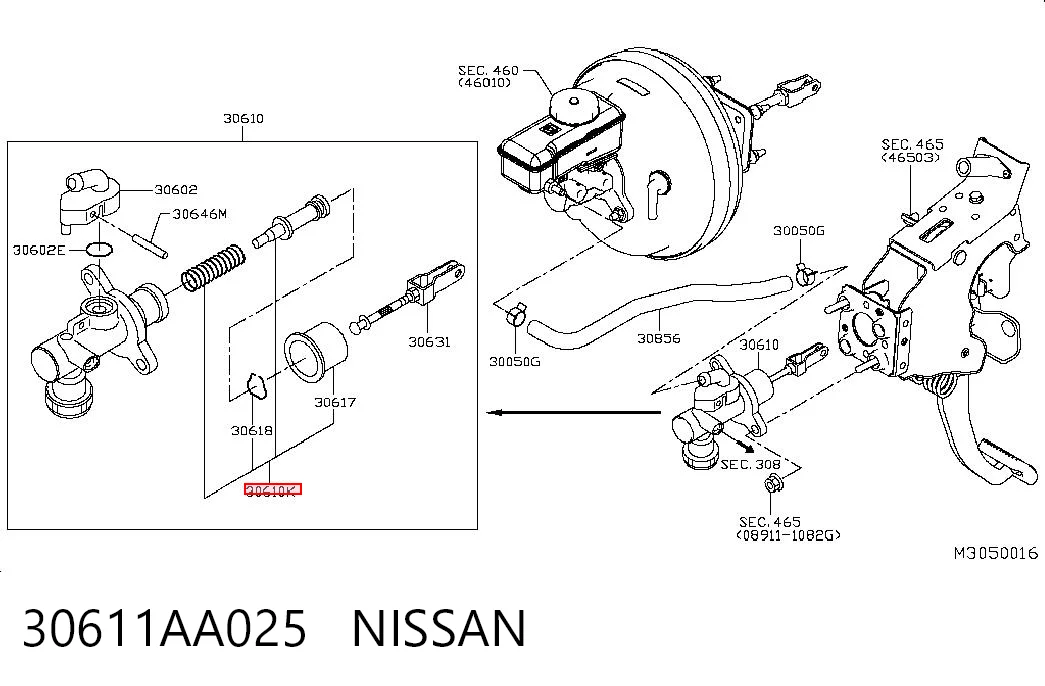30611AA025 Nissan/Infiniti