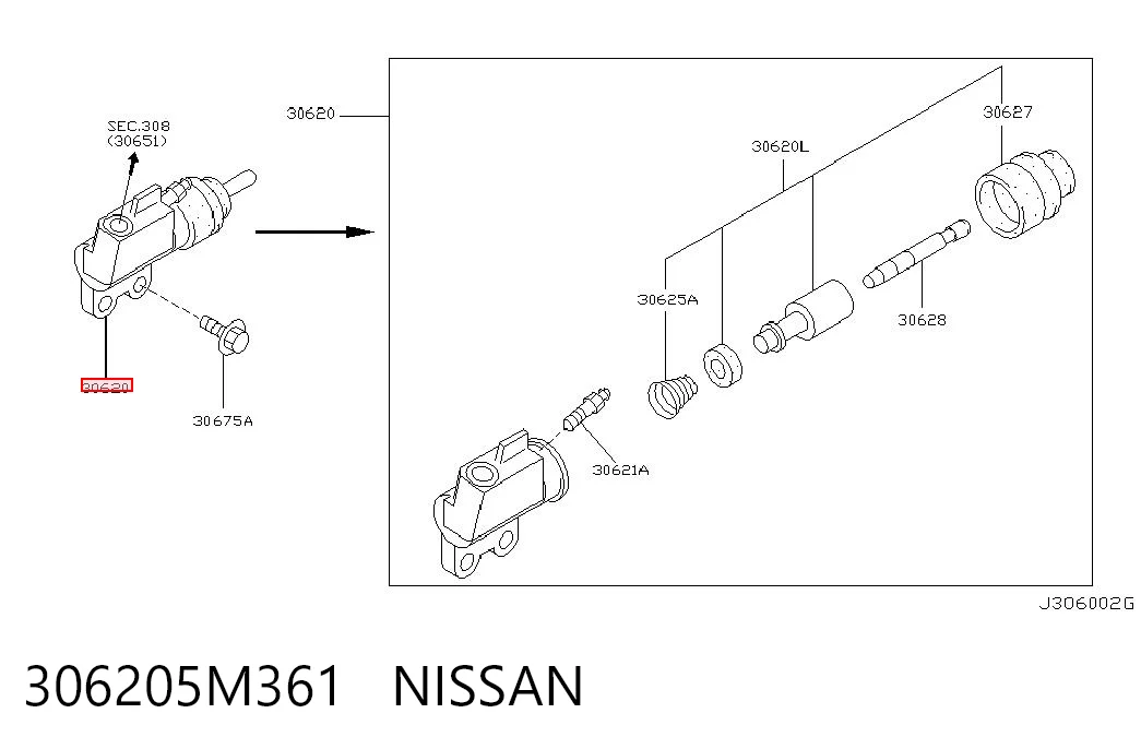 306205M361 Nissan/Infiniti