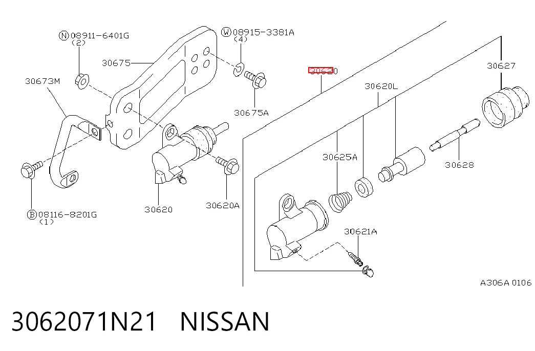 3062071N21 Nissan/Infiniti