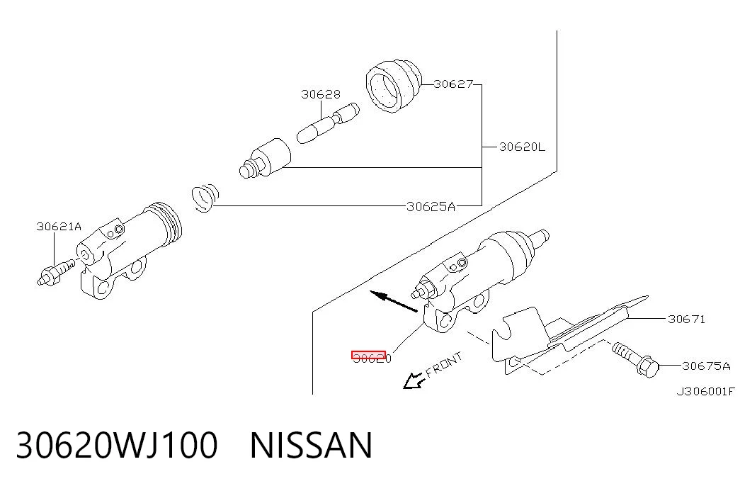 Comprar Cilindro receptor de embrague Nissan Patrol  Y61 a bajo precio