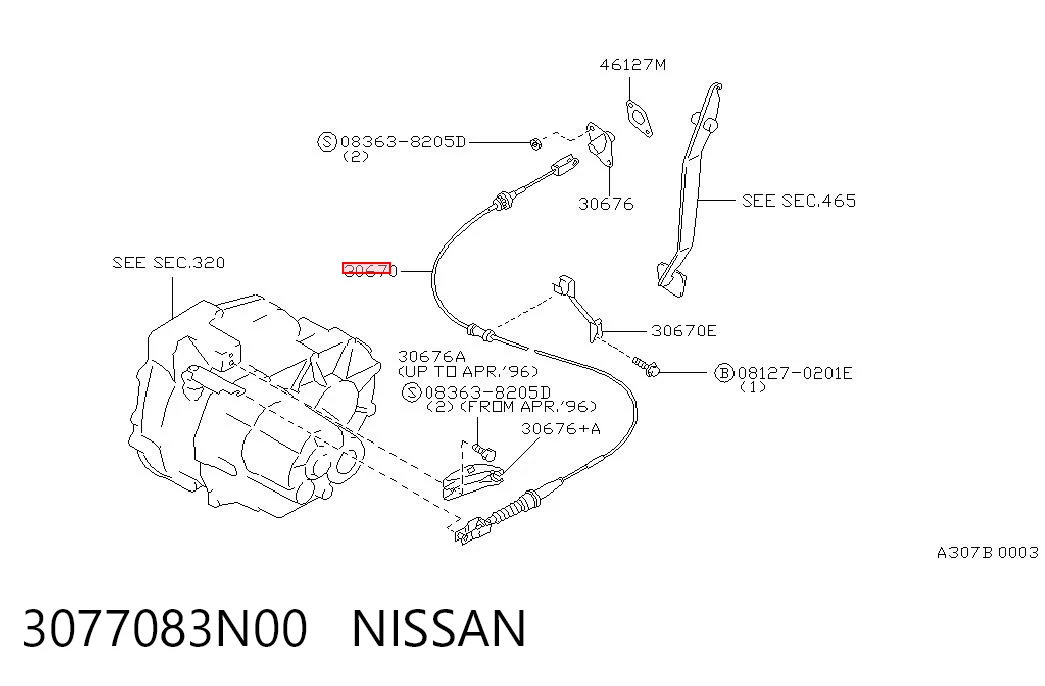 3077083N00 Nissan/Infiniti