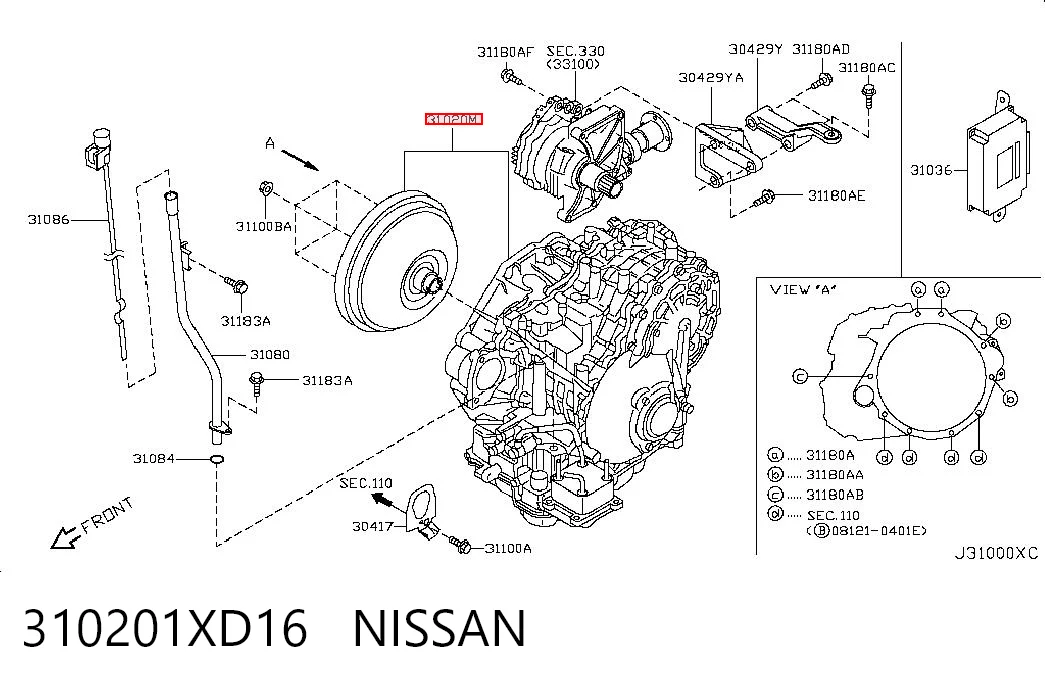 Transmisión automática completa Nissan Murano SUV (Z50) (2004 - 2008) precio, desde 250,02 EUR