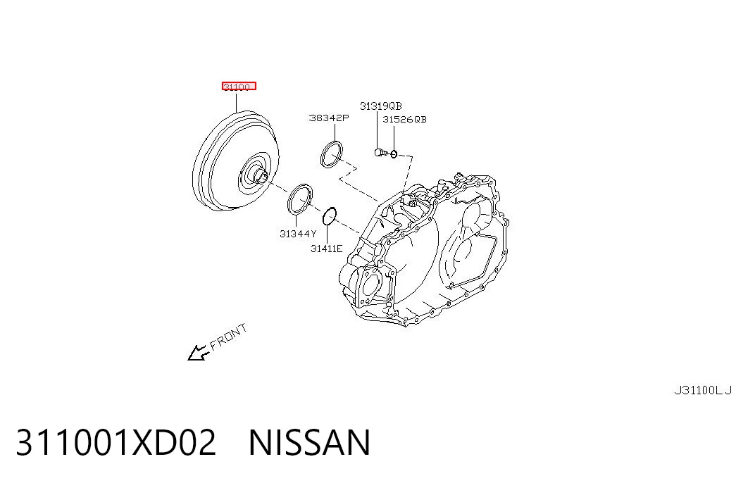 311001XD02 Nissan/Infiniti