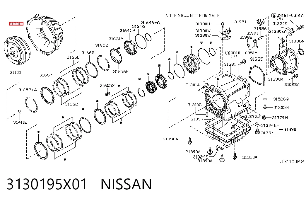 3130195X01 Nissan/Infiniti